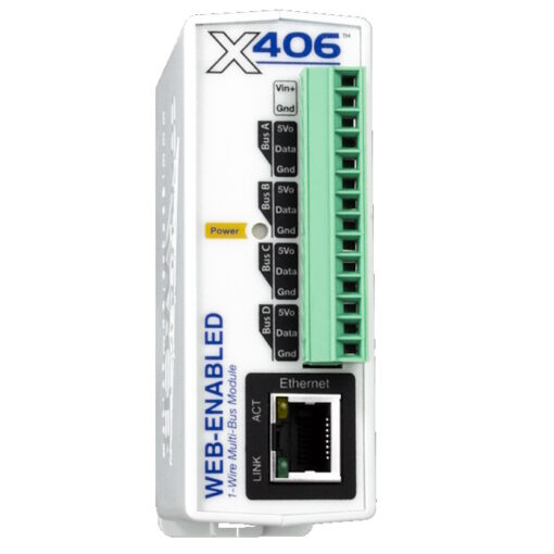 Web-Enabled 1-Wire Bus Module 64 Temp-Ch 9-28Vdc