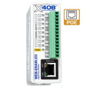 Web-Enabled 8 Channel Digital Input Module 9-28Vdc or PoE