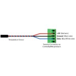 X-DTS-U Digital Temp Sensor -55 to +125deg C 3 x dts u wiring
