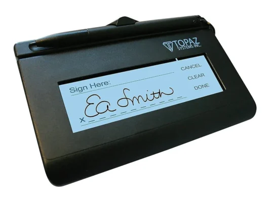 Topaz SignatureGem 1×5 Virtual Serial USB Backlit-T-LBK462-BSB-R