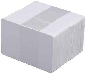 Alternative view of CR80 500 Premium PVC White Plastic Cards 30 Mil