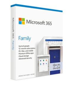 Microsoft 365 Family for 6 Users/1 Household - 1 Year
