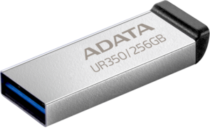 ADATA UR350 USB3.2 256GB Flash Drive Nickel/Black