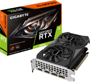 Gigabyte GV-N3050 Windforce OCV2-6GD RTX3050 6GB PCIE Graphics Card