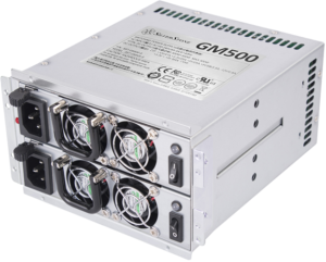 Silverstone GM500-S 500W+500W mini redundant Silver PSU