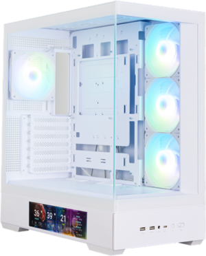 Zalman P40 PRISM DS White ATX Tower Case