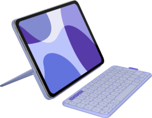 LoLogi Flip Folio for iPad Pro 11" M4/5, iPad Air M2/ 3)-5thGen Lilac