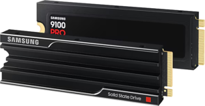 Samsung 9100 PRO PCIe 5.0 NVMe M.2 SSD - 4 TB with heatsink