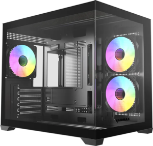 Raidmax i600 Plus MATX Mini-Tower Case Tempered Glass Black with ARGB