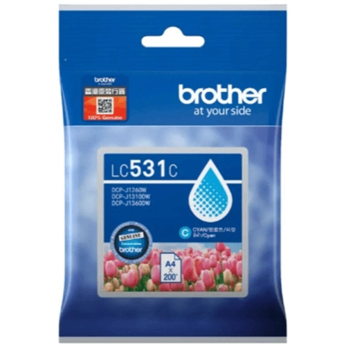 Brother LC531C Cyan Ink Cartridge 1 Brother LC531C Cyan Ink Cartridge