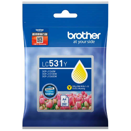 Brother LC531Y Yellow Ink Cartridge 1 Brother LC531Y Yellow Ink Cartridge