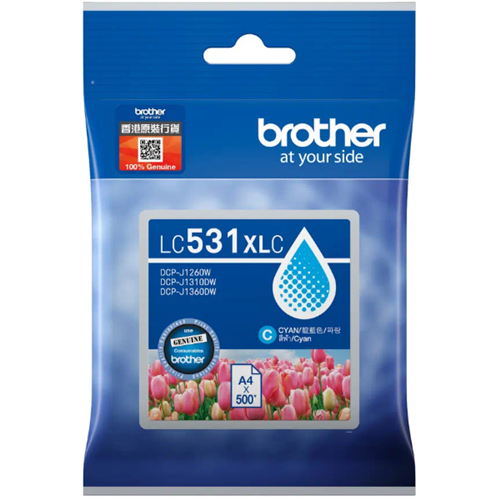 Brother LC531XLC Cyan Ink Cartridge 1 Brother LC531XLC Cyan Ink Cartridge