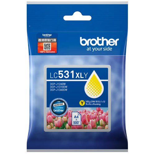 Brother LC531XLY Yellow Ink Cartridge 1 Brother LC531XLY Yellow Ink Cartridge