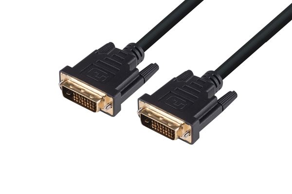 Dynamix DVI-D (M) to DVI-D (M) Dual Link 2m Monitor Cable 1 Dynamix DVI-D (M) to DVI-D (M) Dual Link 2m Monitor Cable