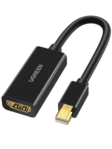 UGreen Mini DisplayPort v1.1 (M) to HDMI (F) 0.15m Adapter 1 UGreen Mini DisplayPort v1.1 (M) to HDMI (F) 0.15m Adapter