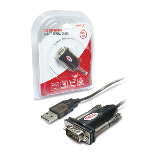 Unitek USB 2.0 Type A (M) to Serial RS232 (M) Mini Adapter 1.5m 1 Unitek USB 2.0 Type A (M) to Serial RS232 (M) Mini Adapter 1.5m