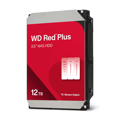 WD Red Plus 12TB SATA 3.5" Intellipower 256MB NAS HDD 3Yr 1 WD Red Plus 12TB SATA 3.5" Intellipower 256MB NAS HDD 3Yr
