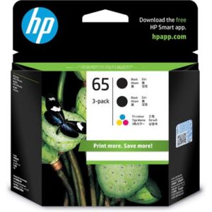 HP 65 Color/Black Ink Cartridge Combo 3-Pack