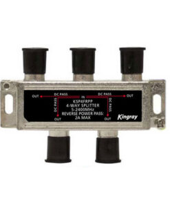 2/4 Way RF Splitter With Power Pass – Kingray