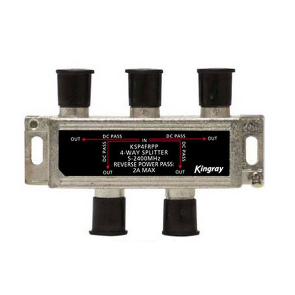 2/4 Way RF Splitter With Power Pass – Kingray 1 2/4 Way RF Splitter With Power Pass – Kingray