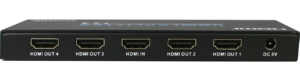 Alternative view of 1×4 HDMI Splitter 4K@60Hz 18G (ARC-SP184)