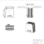 DS K3GL606WX WB Dimensionsimage 1