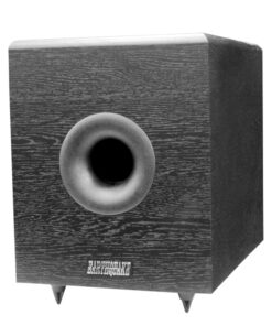 8″ Powered Subwoofer, Ported & Amp, Down Firing – Black