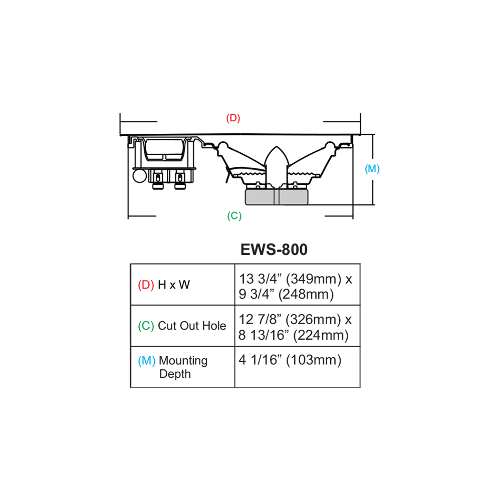 8″ In-Wall Speakers (Pair) (EWS800) – Earthquake Sound 6 8″ In-Wall Speakers (Pair) (EWS800) – Earthquake Sound - Image 6