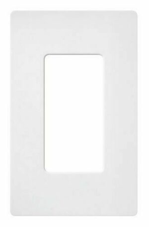 Lutron CW-1-WH US style 1 Gang Screwless Wallplate