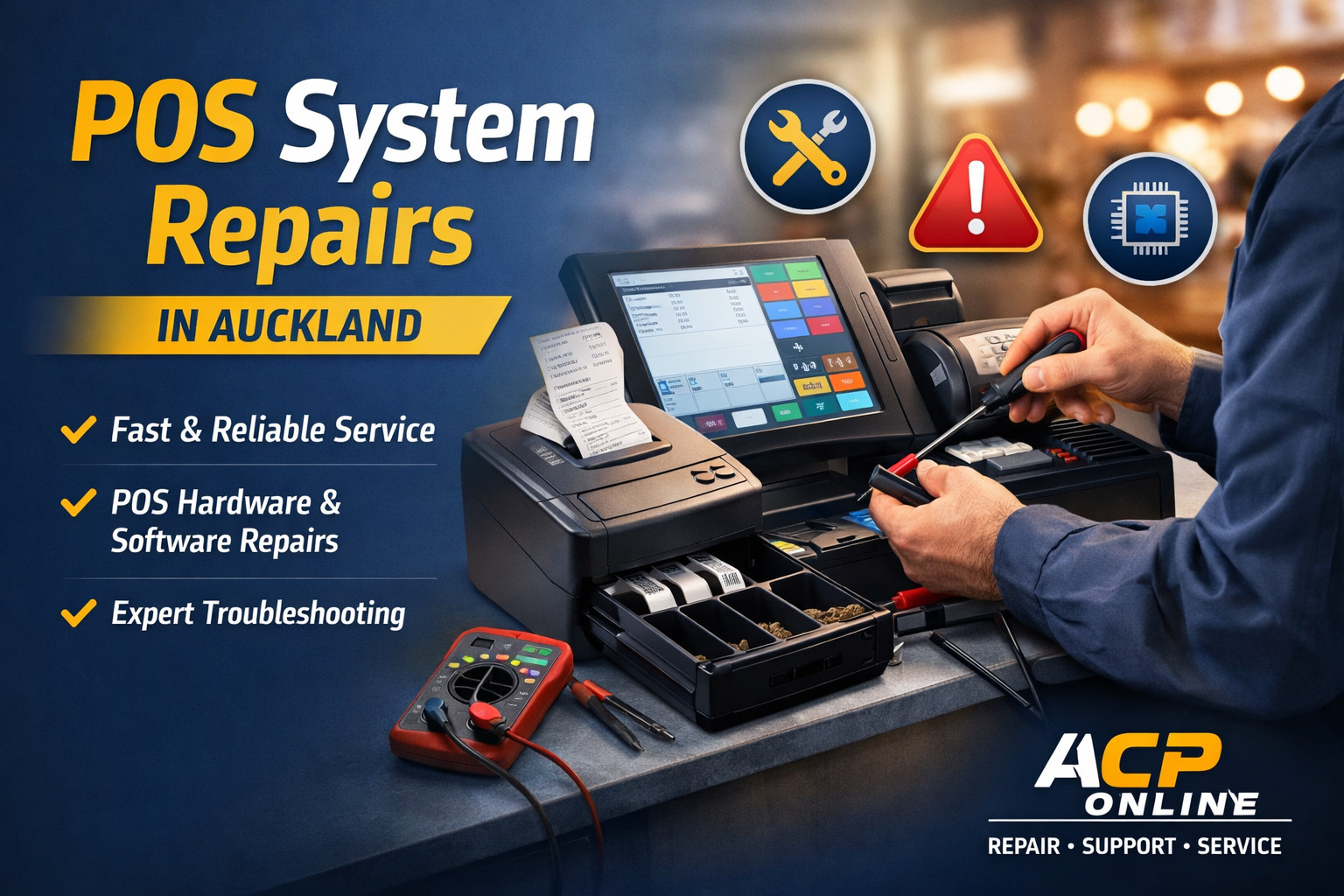 POS system repairs in Auckland