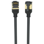 PRS Slim Profile Patch Lead, Cat6a, Black – Kordz 4 PRS PC black 1 e1676513352420