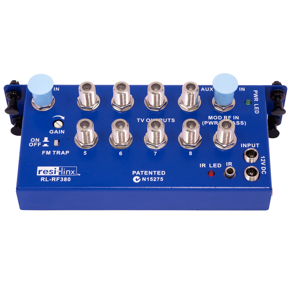 RF Video Distribution / Amplifier Unit with IR control (RL-RF380)-resi-linx 1 RF Video Distribution / Amplifier Unit with IR control (RL-RF380)-resi-linx