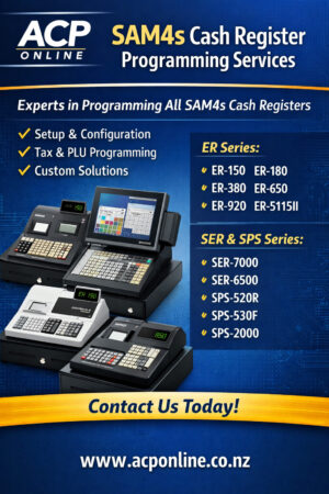 SAM4s Cash Register Programming