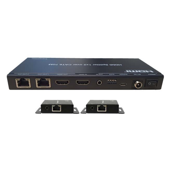 2 Way HDMI Splitter Extender with IR Control (ARC-SP12EX)- Arco 1 2 Way HDMI Splitter Extender with IR Control (ARC-SP12EX)- Arco