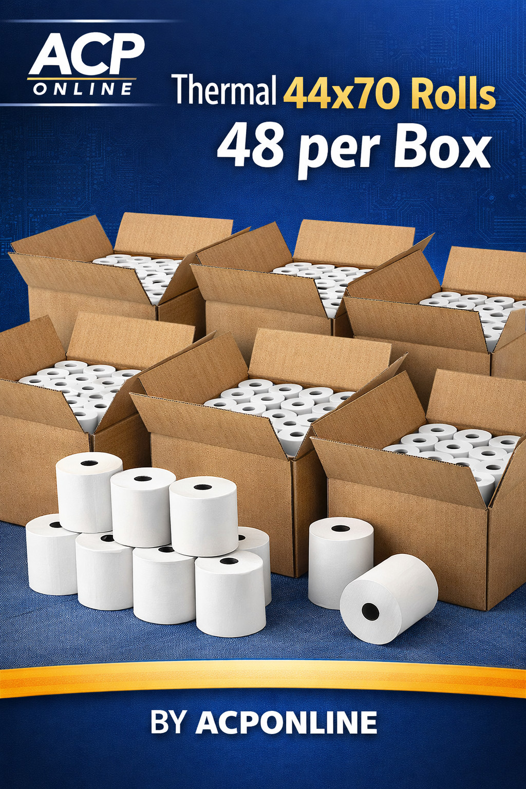 Thermal 44x70 Rolls 48 per Box 1 Thermal 44x70 Rolls 48 per Box