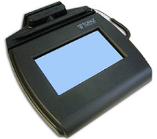 Topaz SigLite LCD 4×3 with MSR-TM-LBK750-HSB-R