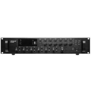 Alternative view of Mixer amplifier 6 zones,100V, 19″, 3U, 500W (MX-5006M) – Artsound