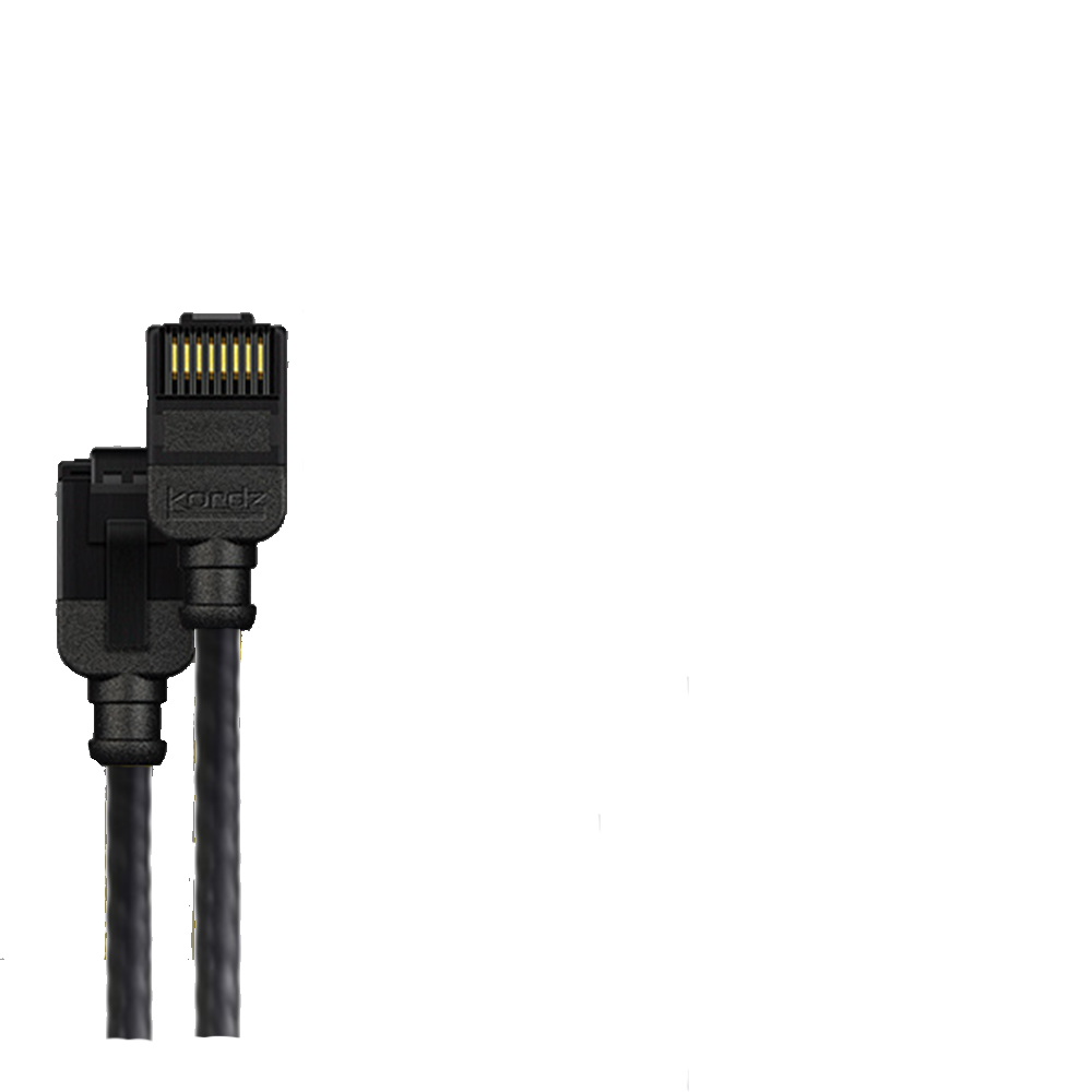 Slim Network PRO Patch Lead, Black – Kordz 1 Slim Network PRO Patch Lead, Black – Kordz
